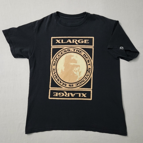Mens XLARGE THE BEST REVENGE IS MASSIVE SUCCESS sz M Black Tshirt Streetwear - Picture 1 of 1